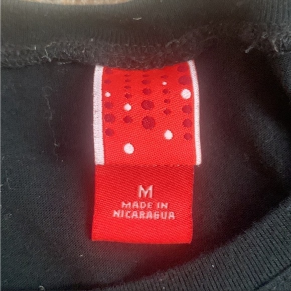 Believe Christmas Bling Crystal Santa Hat Long Sleeve‎ Holiday Tee Shirt Size M - Picture 6 of 6